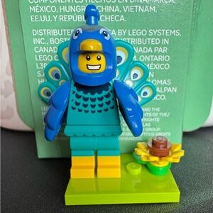 Lego Peacock Costume Minifigure in Blue, Teal & Yellow